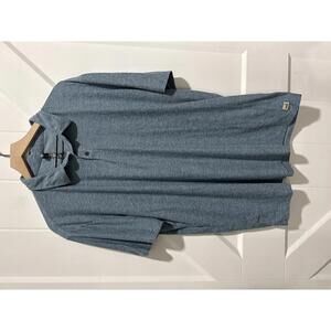Vuori Men's XXL Blue Heather Polo Shirt